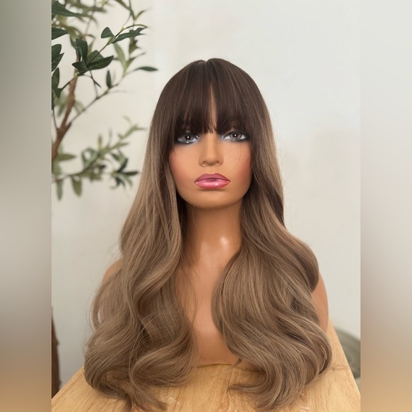 Balayage SoftMedium Blonde Wavy Wig for daily used - Classic Wig Cap NWT